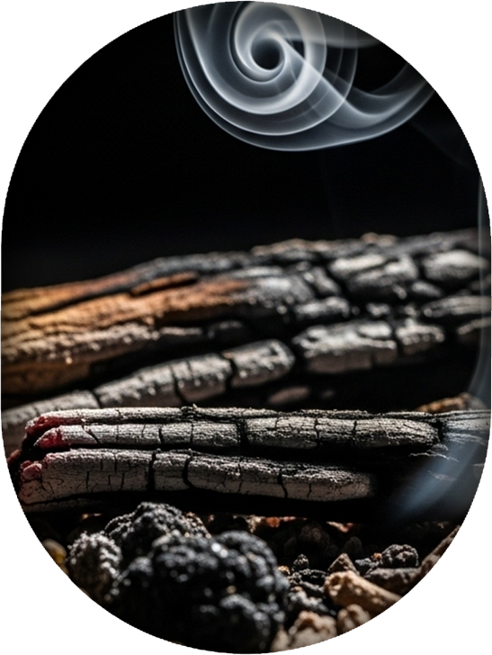 Notes fumées – famille olfactive des parfums ROEL Paris